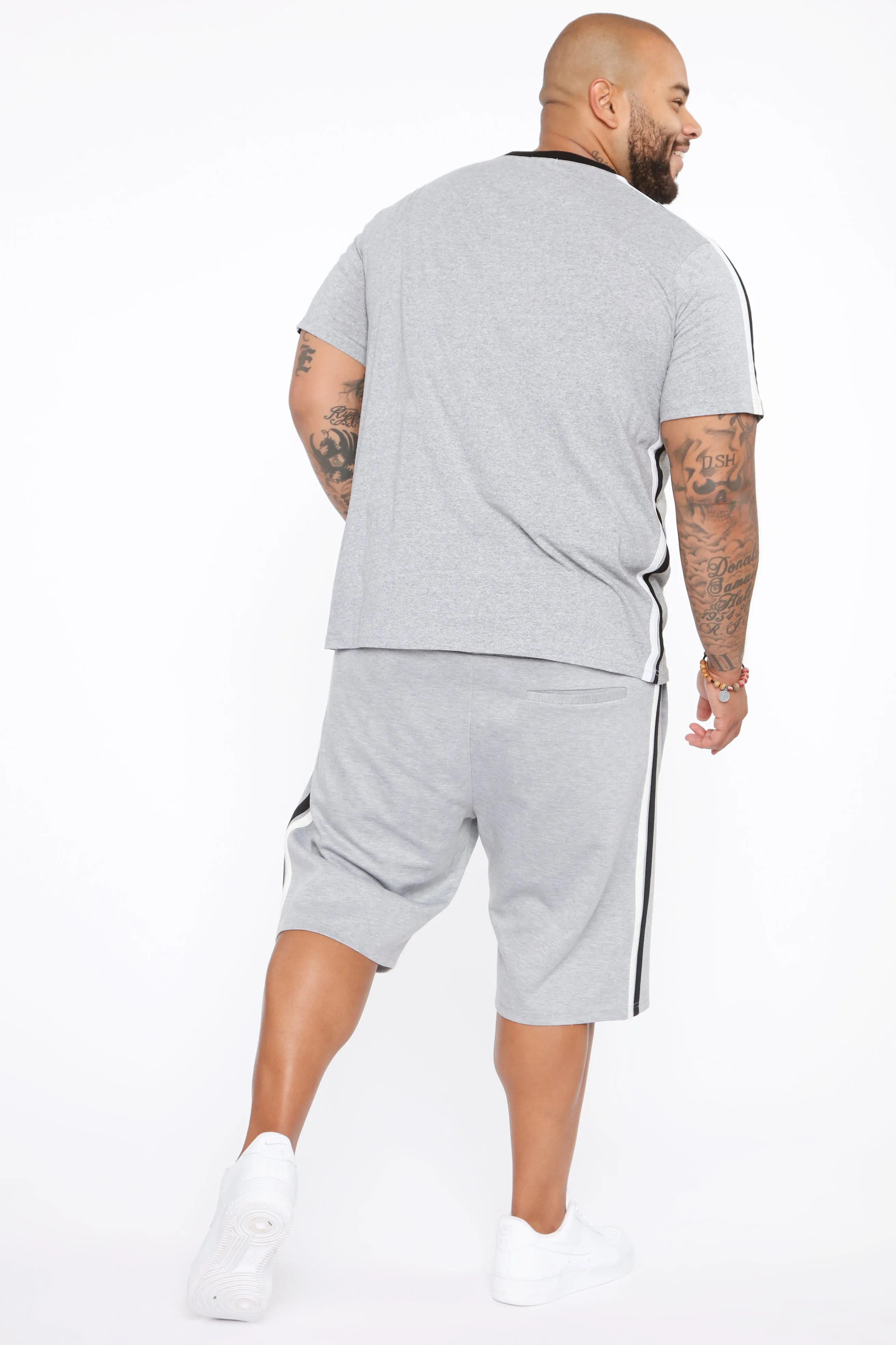 1AM Run Tee - Grey/Combo