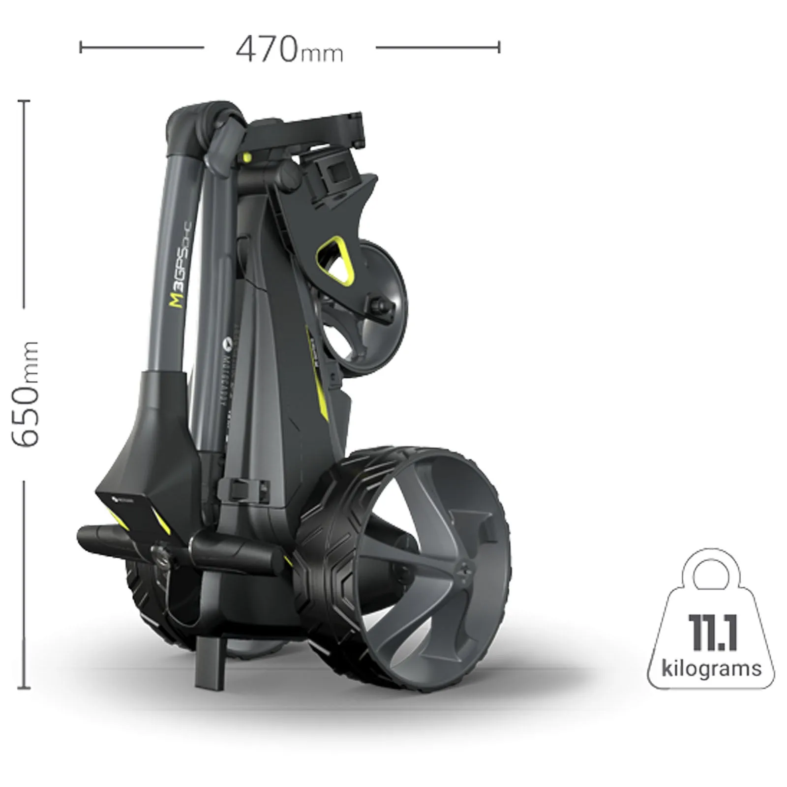 2024 Motocaddy M3 GPS DHC Electric Golf Trolley