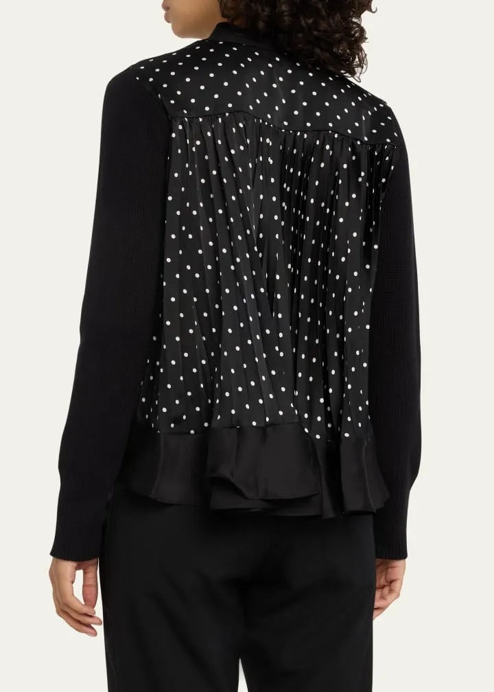 2306946 Polka dot print cardigan