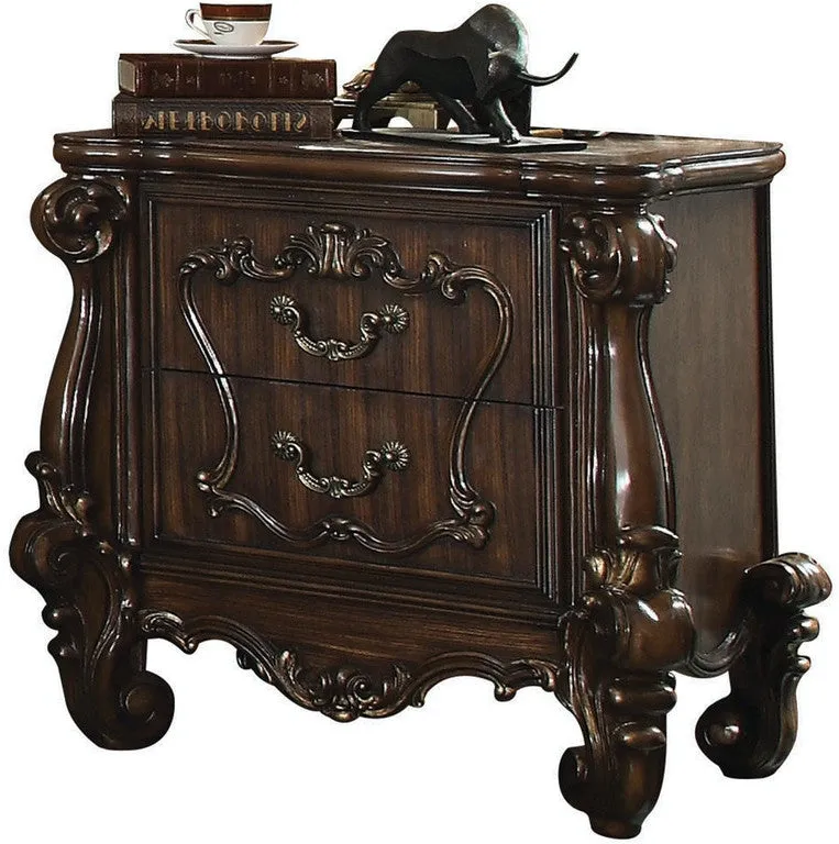 31 Brown Two Drawers Nightstand