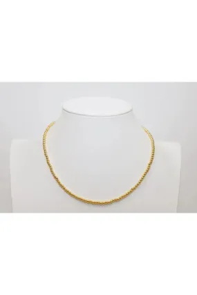 3mm Gold Filled Classic Ball Bead Choker Necklace