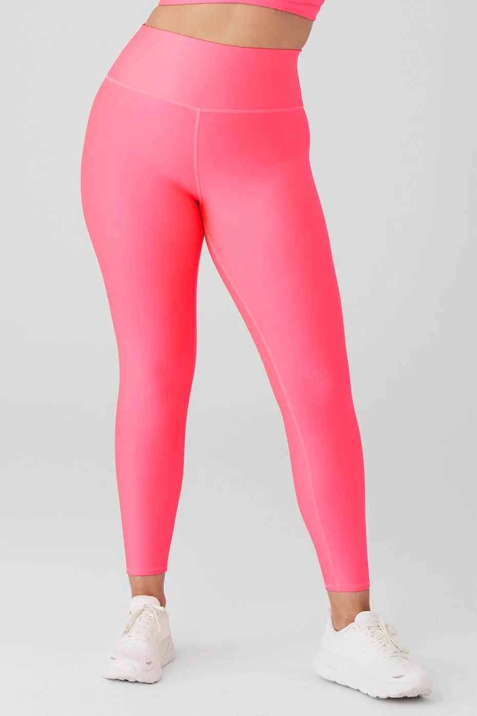 7/8 High-Waist Airlift Legging - Fluorescent Pink Coral