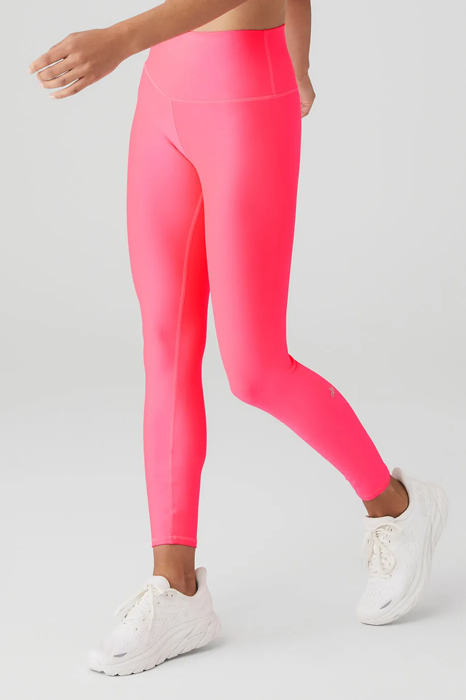 7/8 High-Waist Airlift Legging - Fluorescent Pink Coral