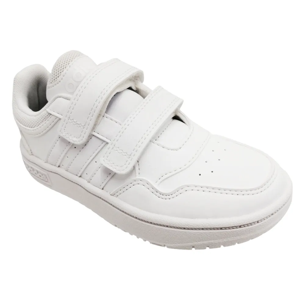 Adidas Tenis Escolar Para Niñas Y Niños Con Velcro GW0436 Hoops 3.0 Cf C