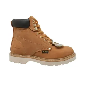 'AdTec' Men's 6" Lace Up Steel Toe - Tan