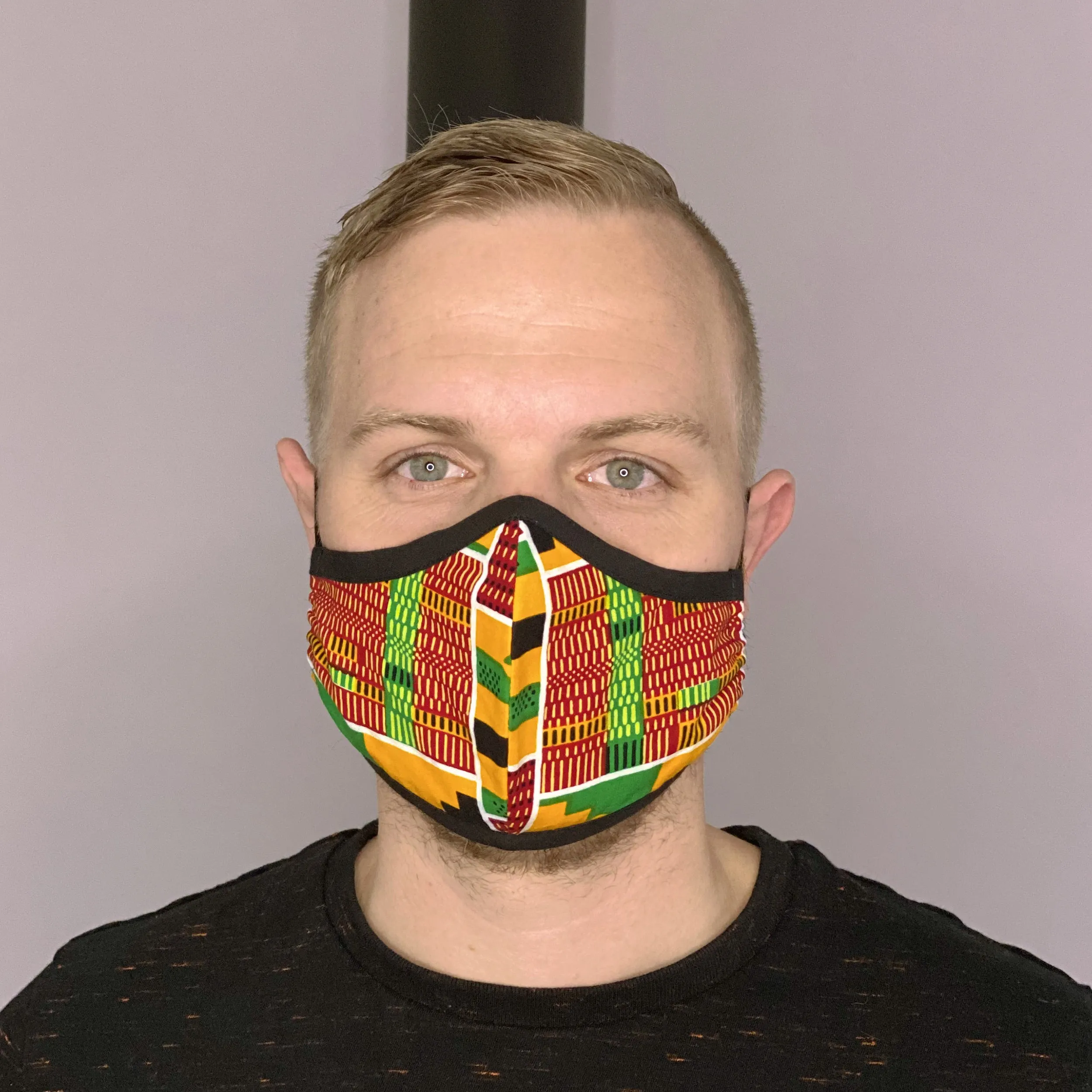 African print Mouth mask / Face mask made of cotton (Premium model)  Unisex - Kente print