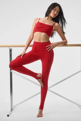 Airbrush High-Waist Enso Legging - Classic Red