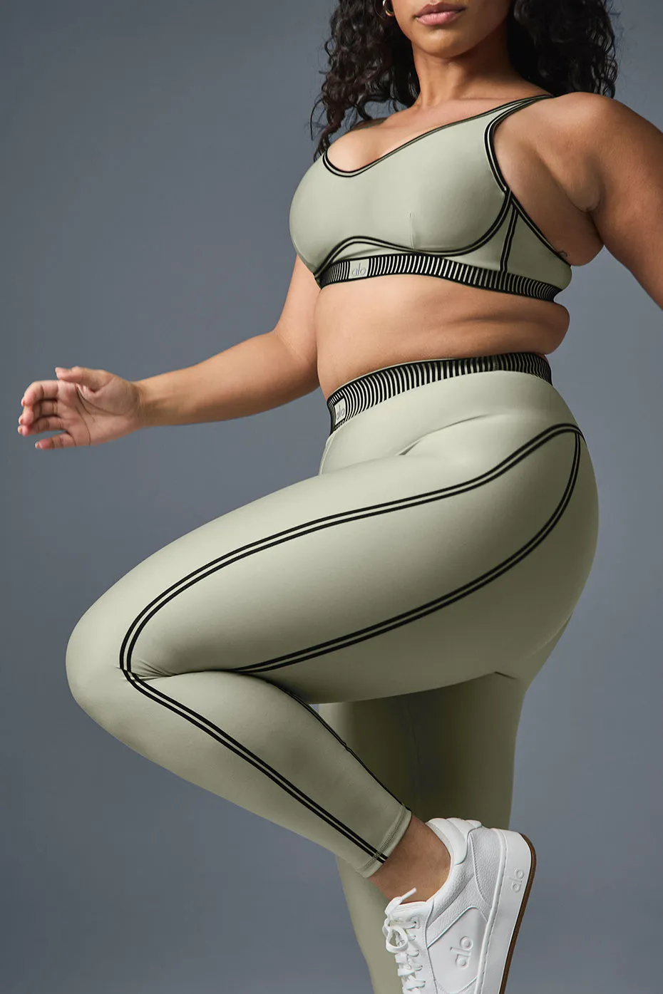 Airlift High-Waist 7/8 Line Up Legging - Limestone