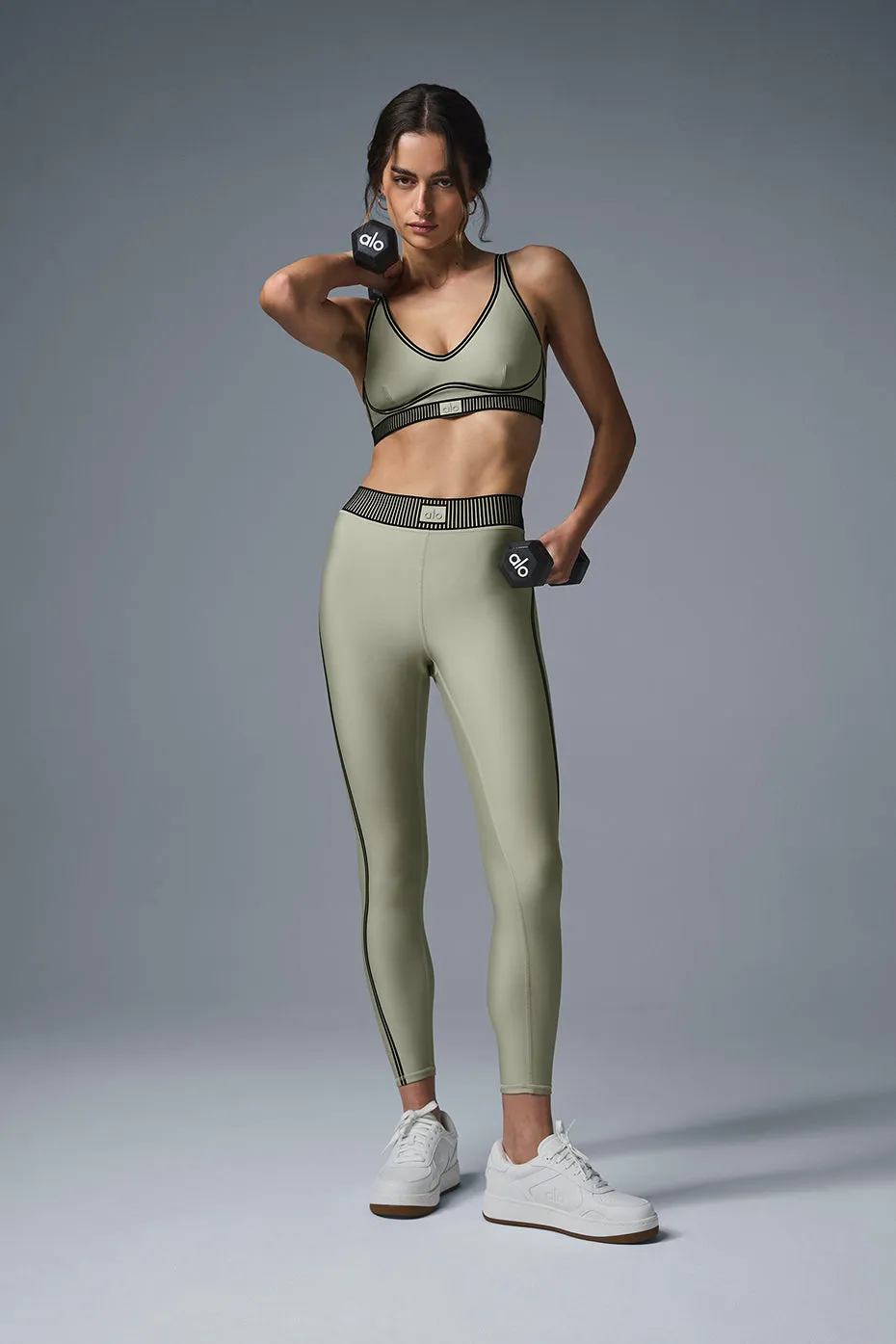 Airlift High-Waist 7/8 Line Up Legging - Limestone