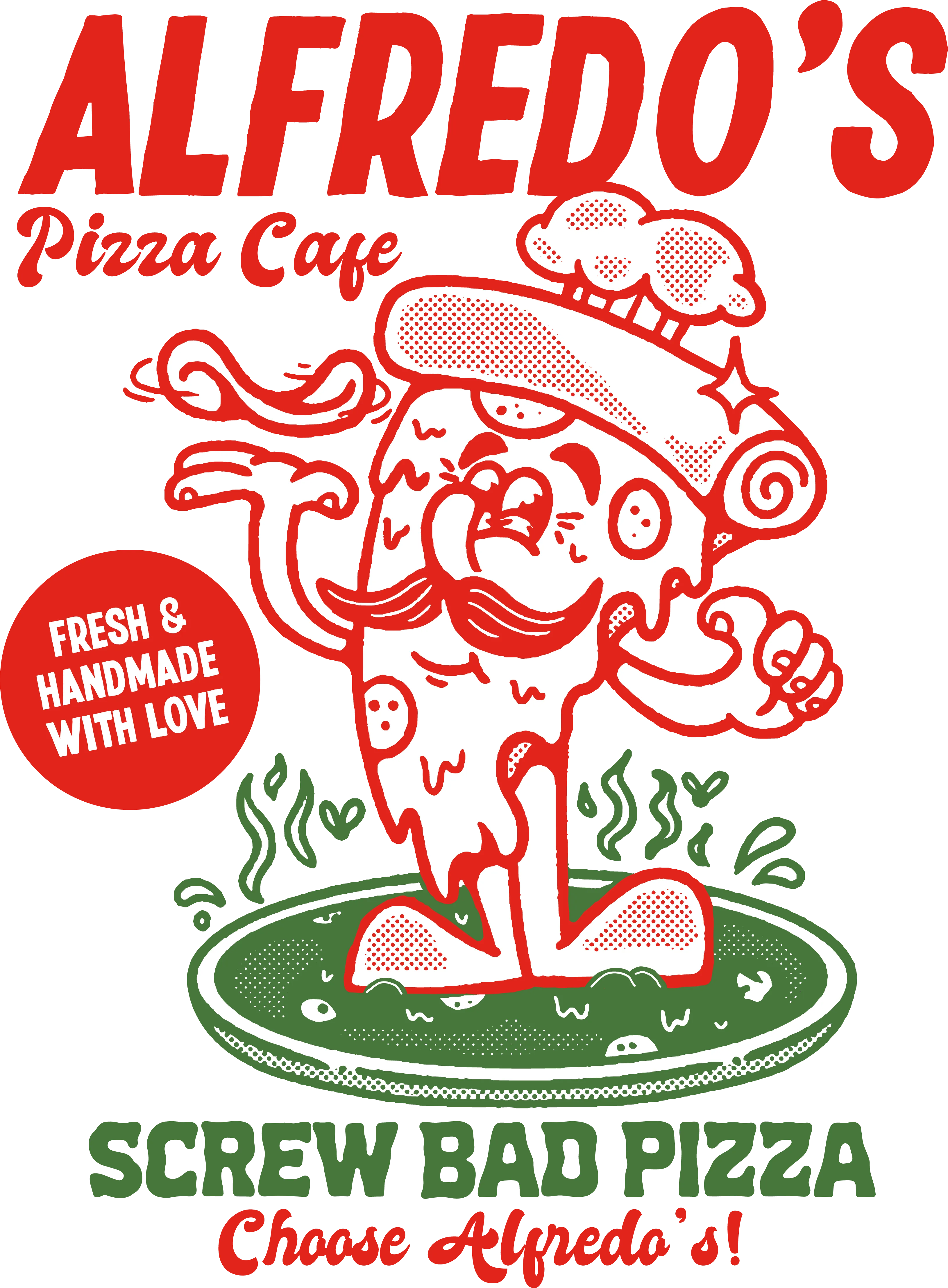 Alfredo's Pizza Cafe Front/Back Unisex Hoodie