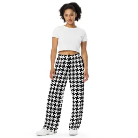 All-over print unisex wide-leg pants