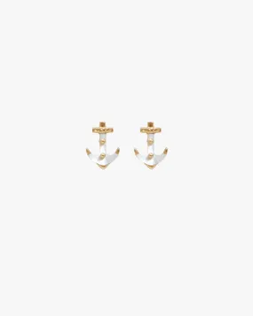 Anchor Stud Earrings