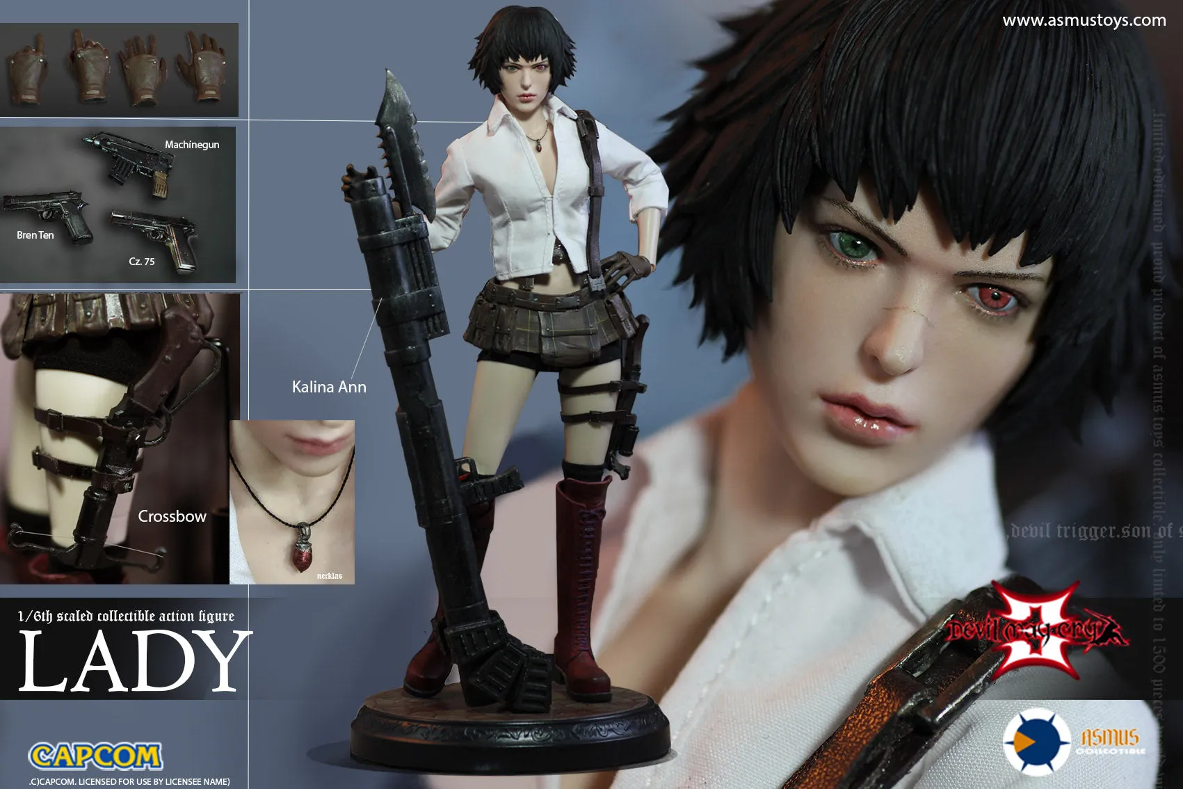 Asmus Toys DMC302 Devil May Cry III Lady 1/6