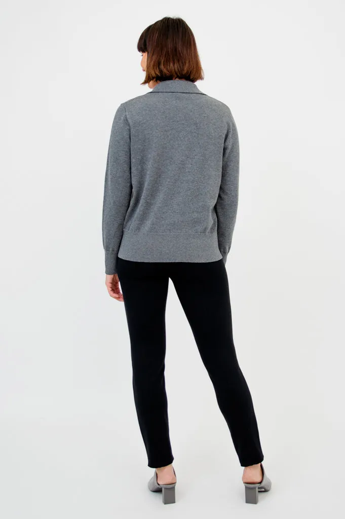 Astrid Sweater, Grey, Cotton