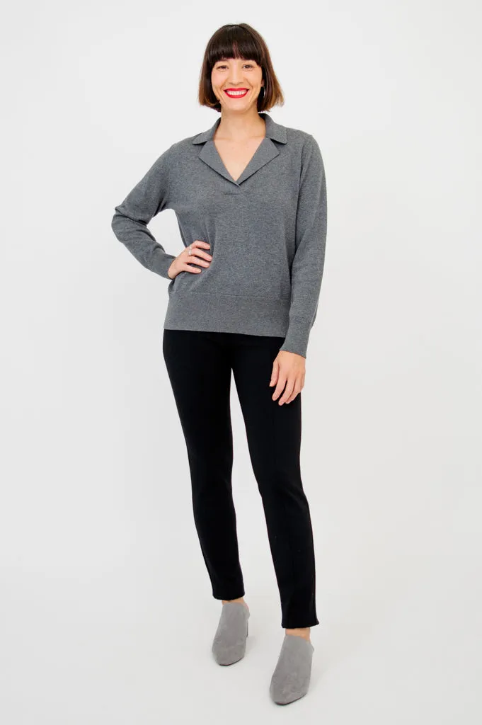 Astrid Sweater, Grey, Cotton