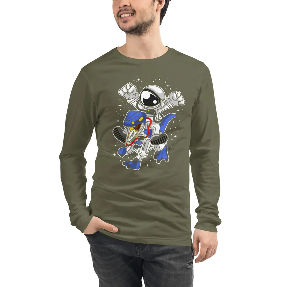 Astronaut | Robot Dinosaur | Pop Art | Unisex | Long Sleeve | T-Shirt