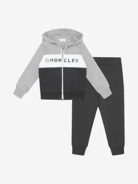 Baby Boys & Black Logo Tracksuit