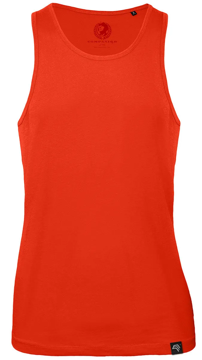 BAC TM072 ― Herren Bio-Baumwolle Tank Top - Rot