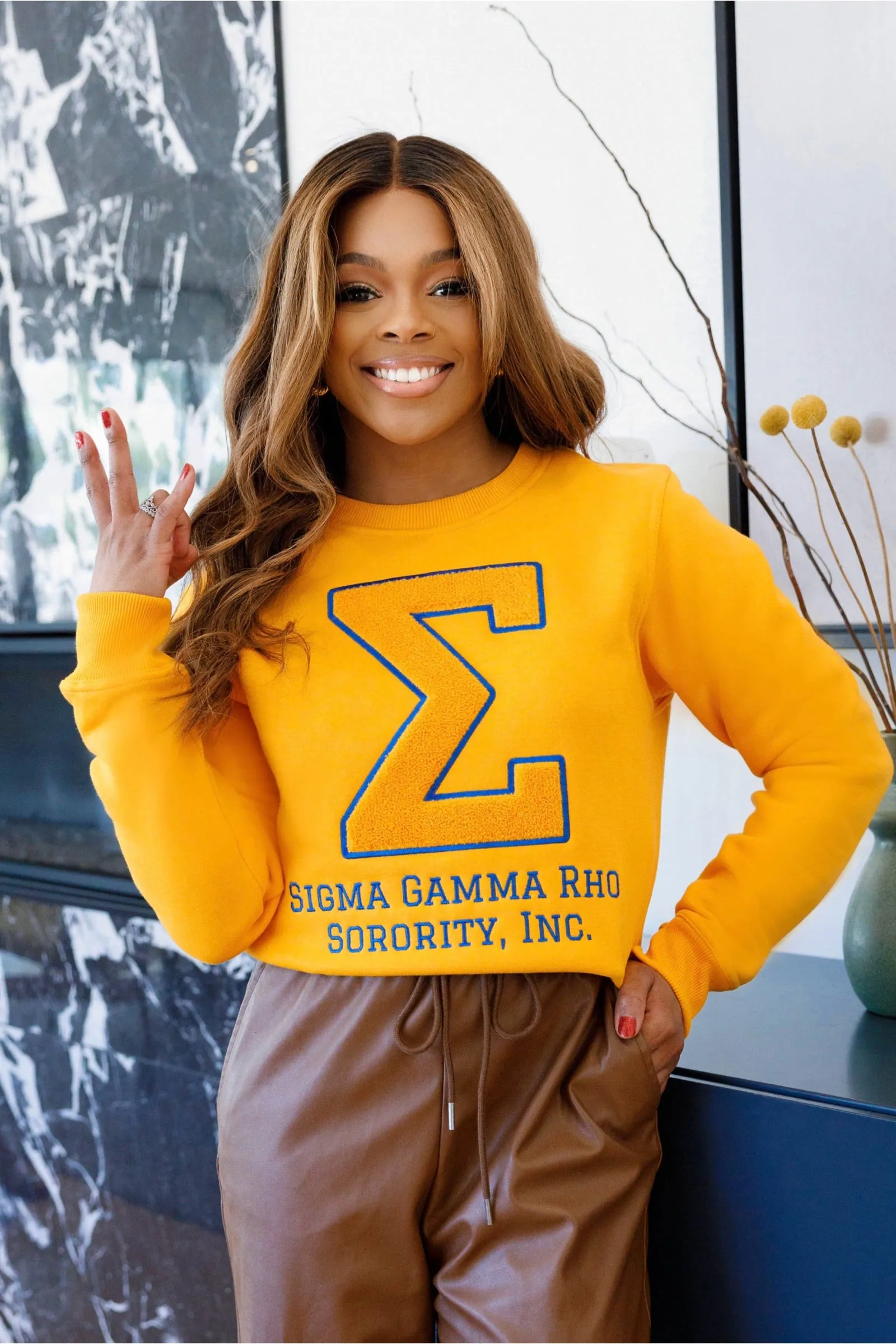 Big Σ SGRho Chenille Sweatshirt