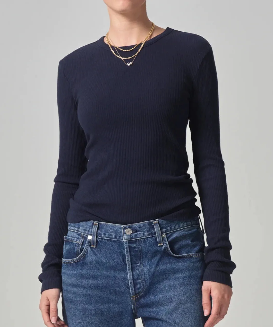 Bina Crewneck ~ Navy