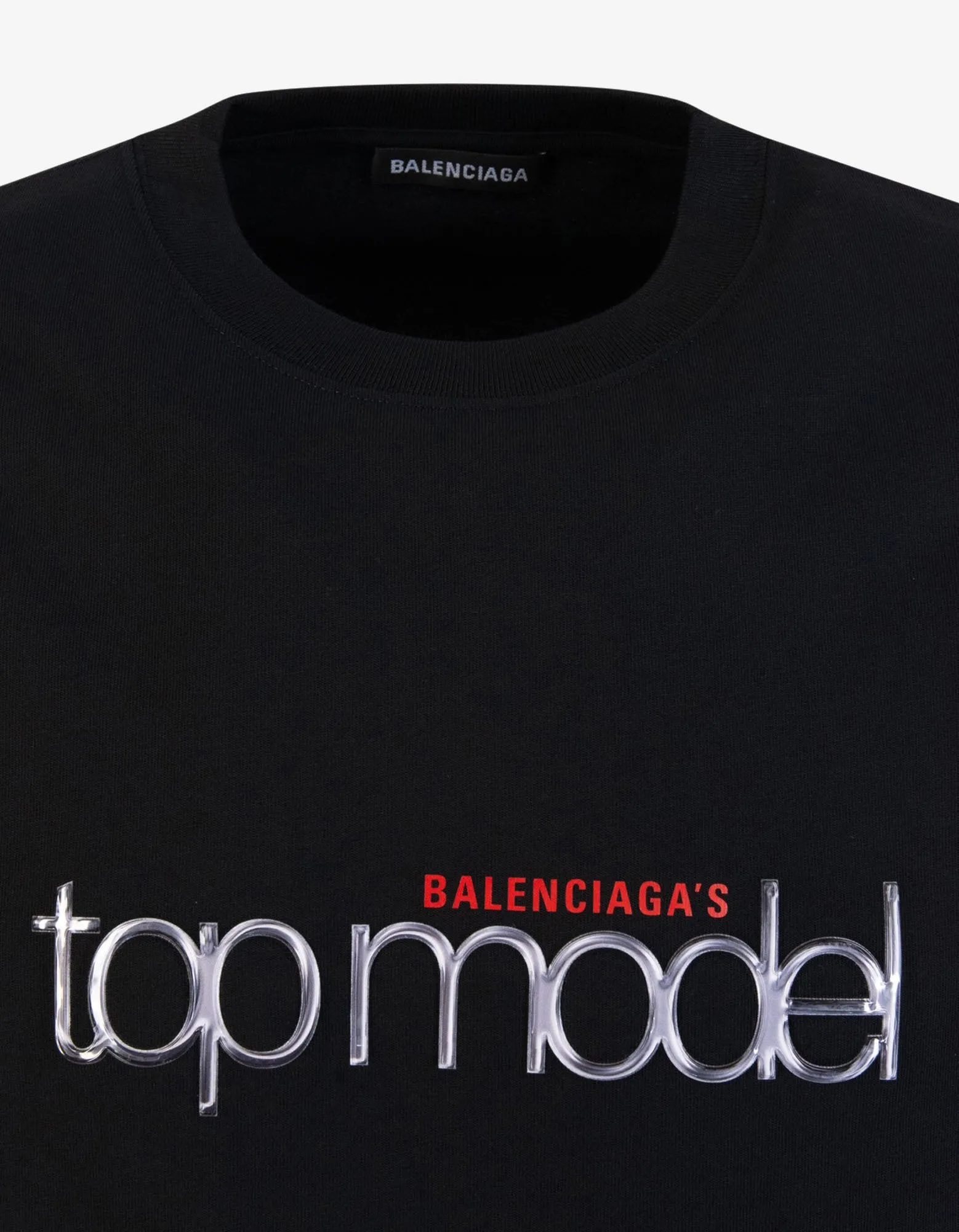 Black Top Model Medium Fit T-Shirt