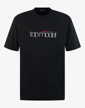 Black Top Model Medium Fit T-Shirt