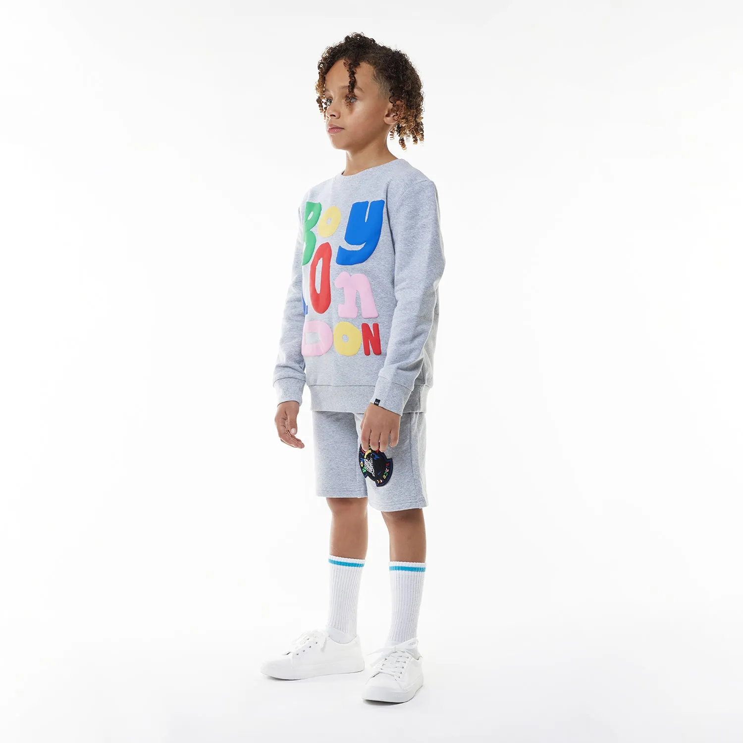 BOY LDN KIDS SWEATSHIRT - GREY