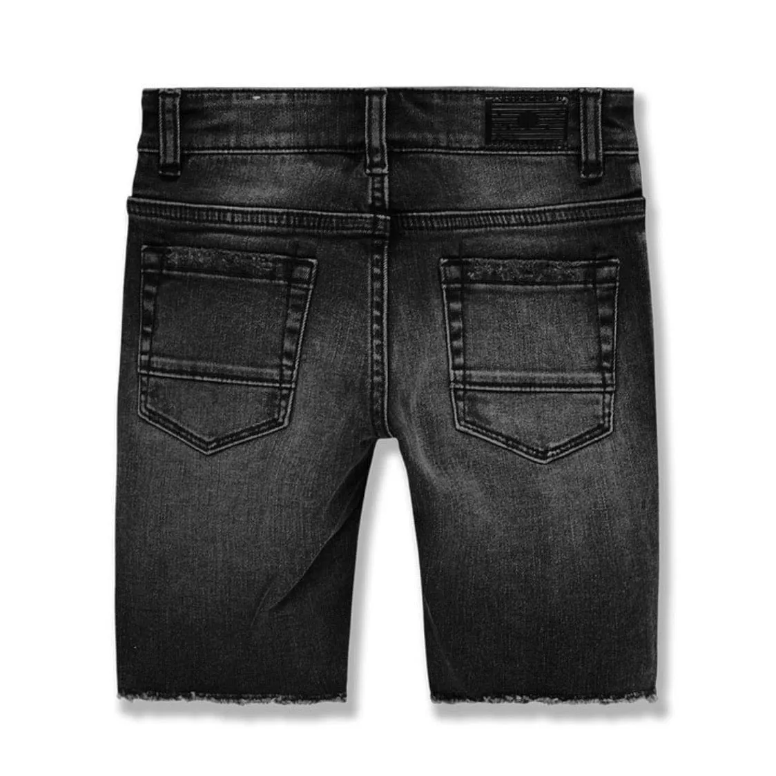 Boys Jordan Craig Abyss Denim Shorts (Black Shadow) J3165SB