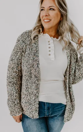 Bring The Cocoa Curvy Cardigan