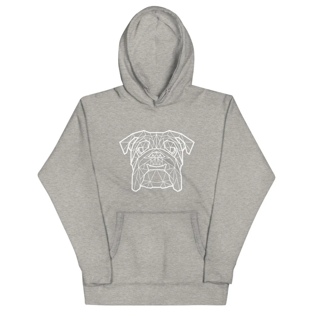 Bulldog Polygon Whiteline Unisex Hoodie