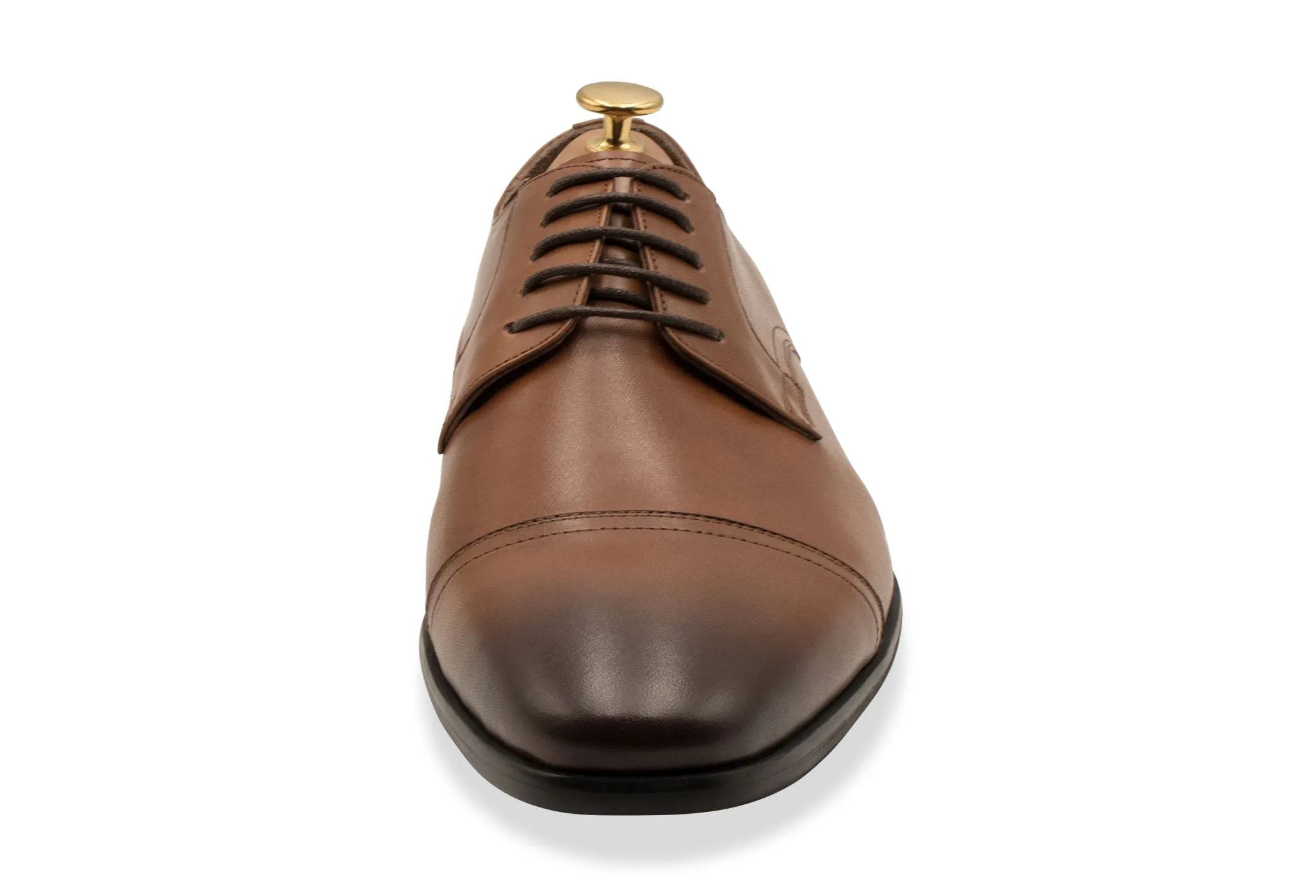 Caleta Blake Stitch Chestnut Derby