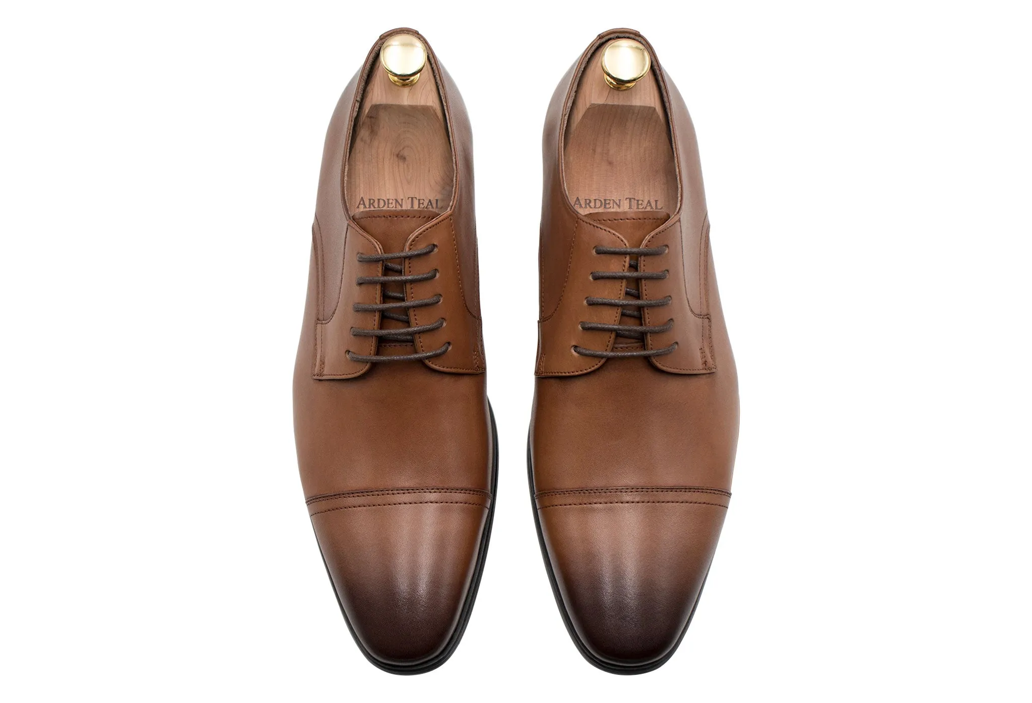 Caleta Blake Stitch Chestnut Derby