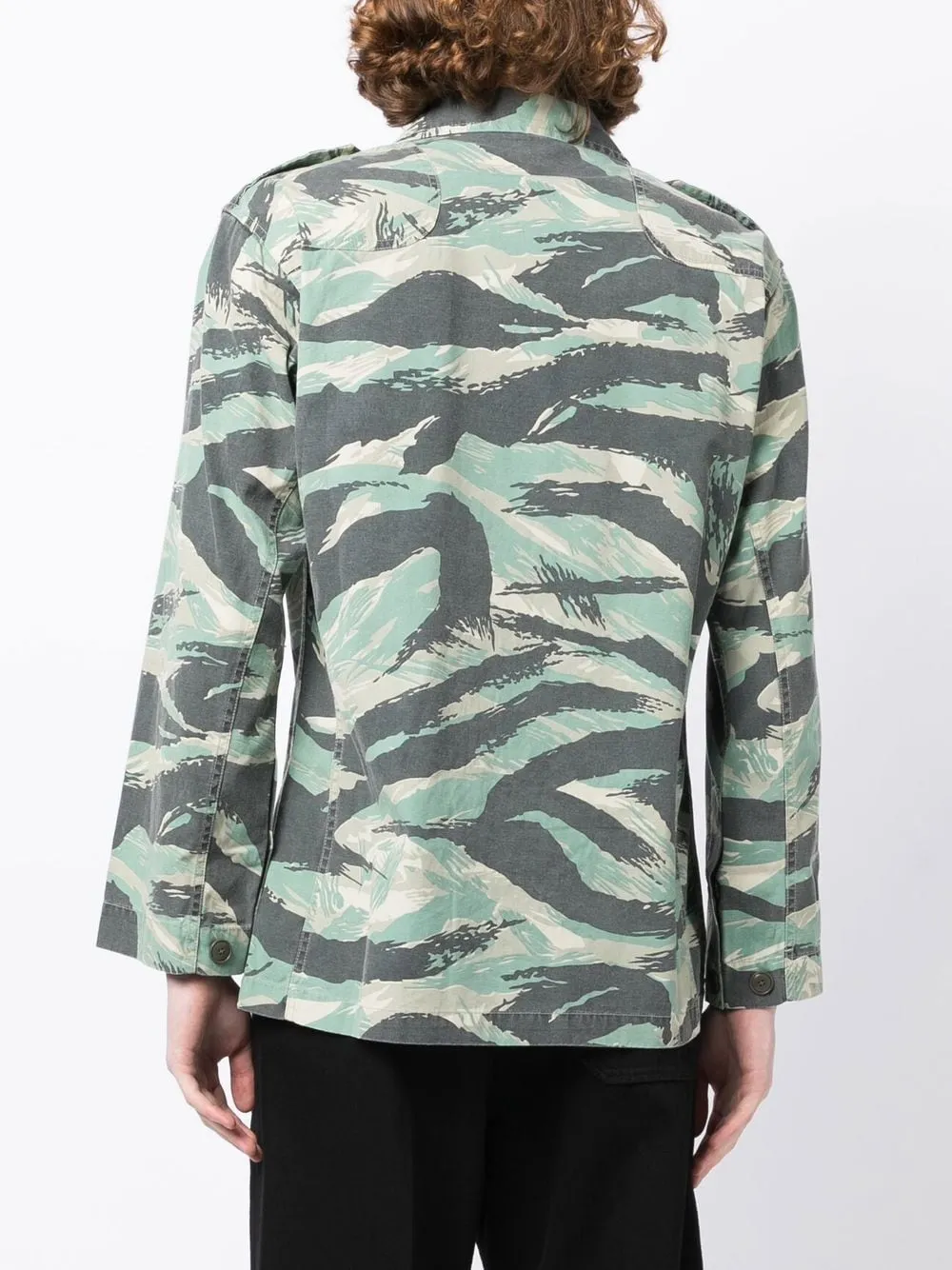 Camouflage-Print Long-Sleeve Shirt