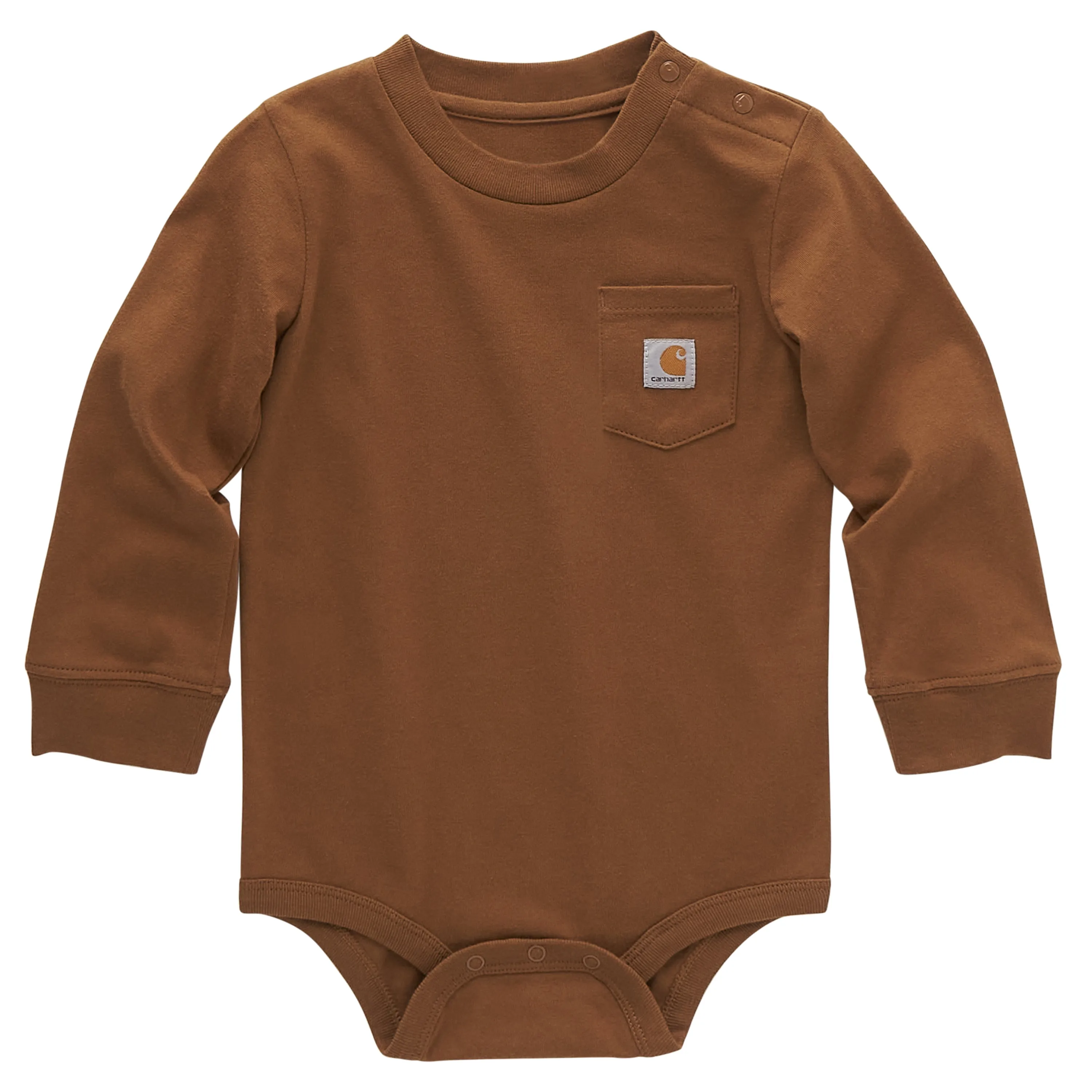 Carhartt Infant Long Sleeve Logo Chest Pocket Bodysuit