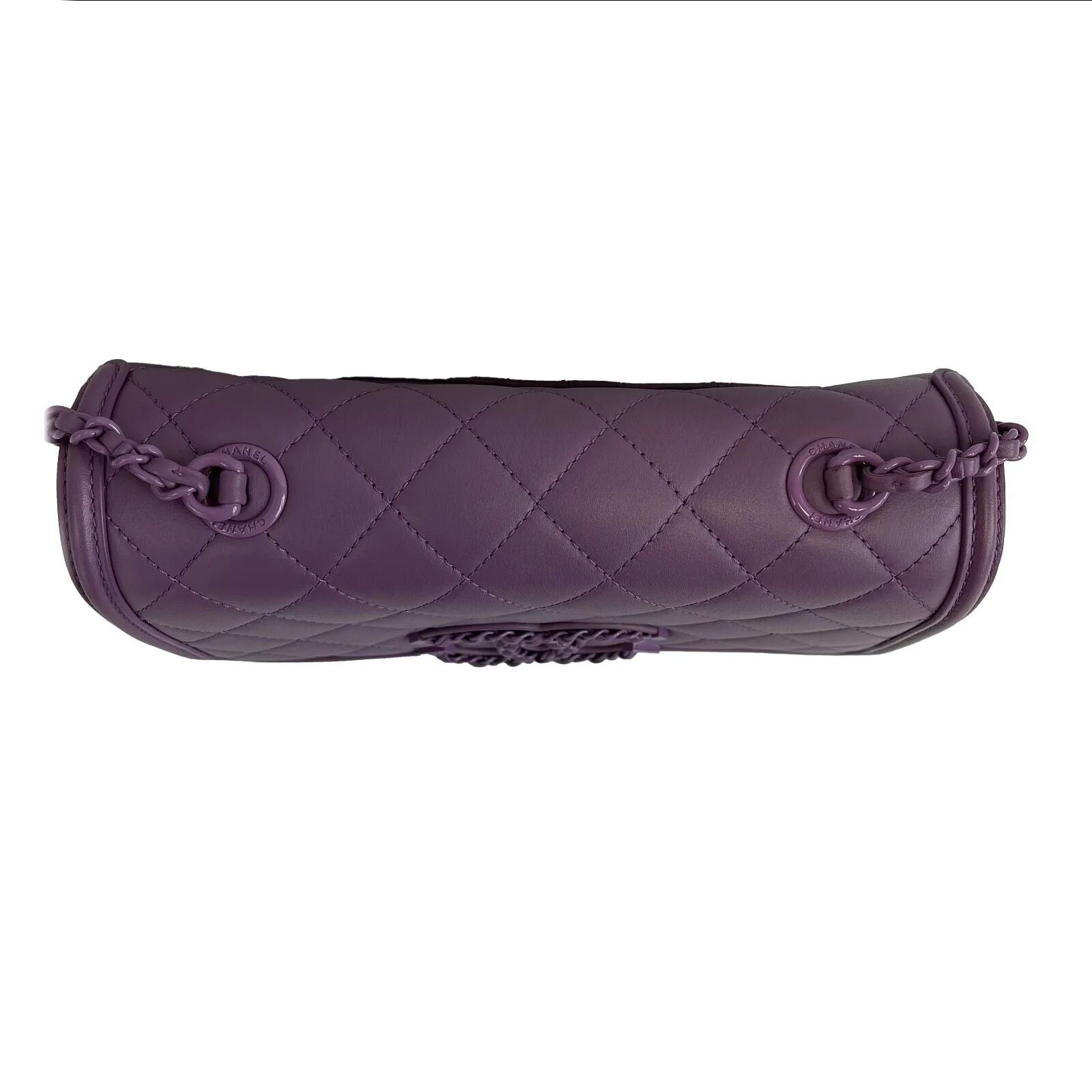 CHANEL - S/S 2021 CC Classic Flap Quilted Purple Crossbody