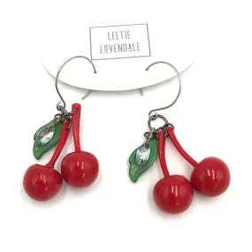 Cherry Bombshell Drop Earrings