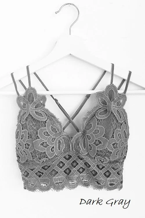 Christian Bralette-  Dark Gray