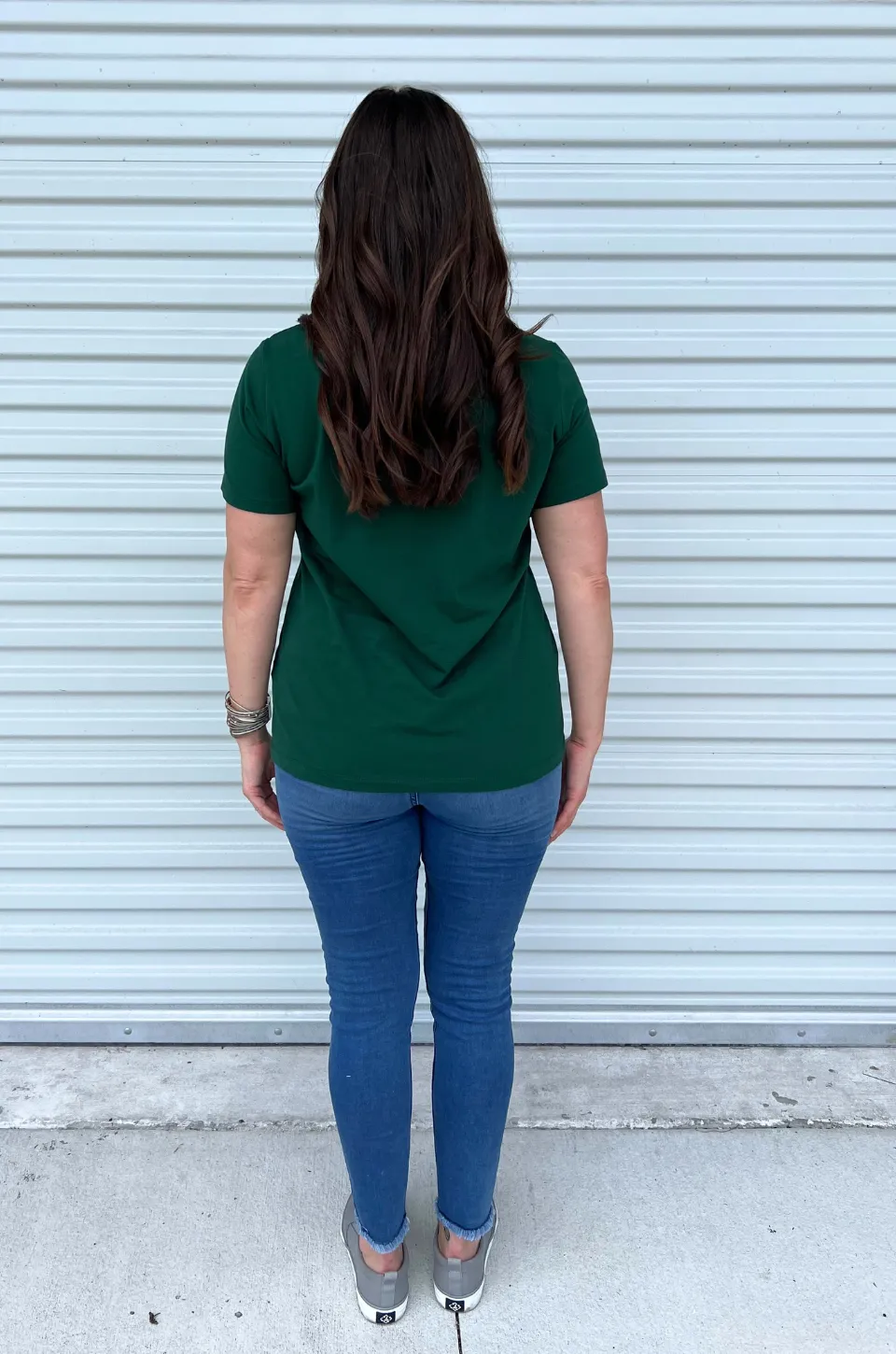 Classic Cotton Nursing Tee - Hunter Green