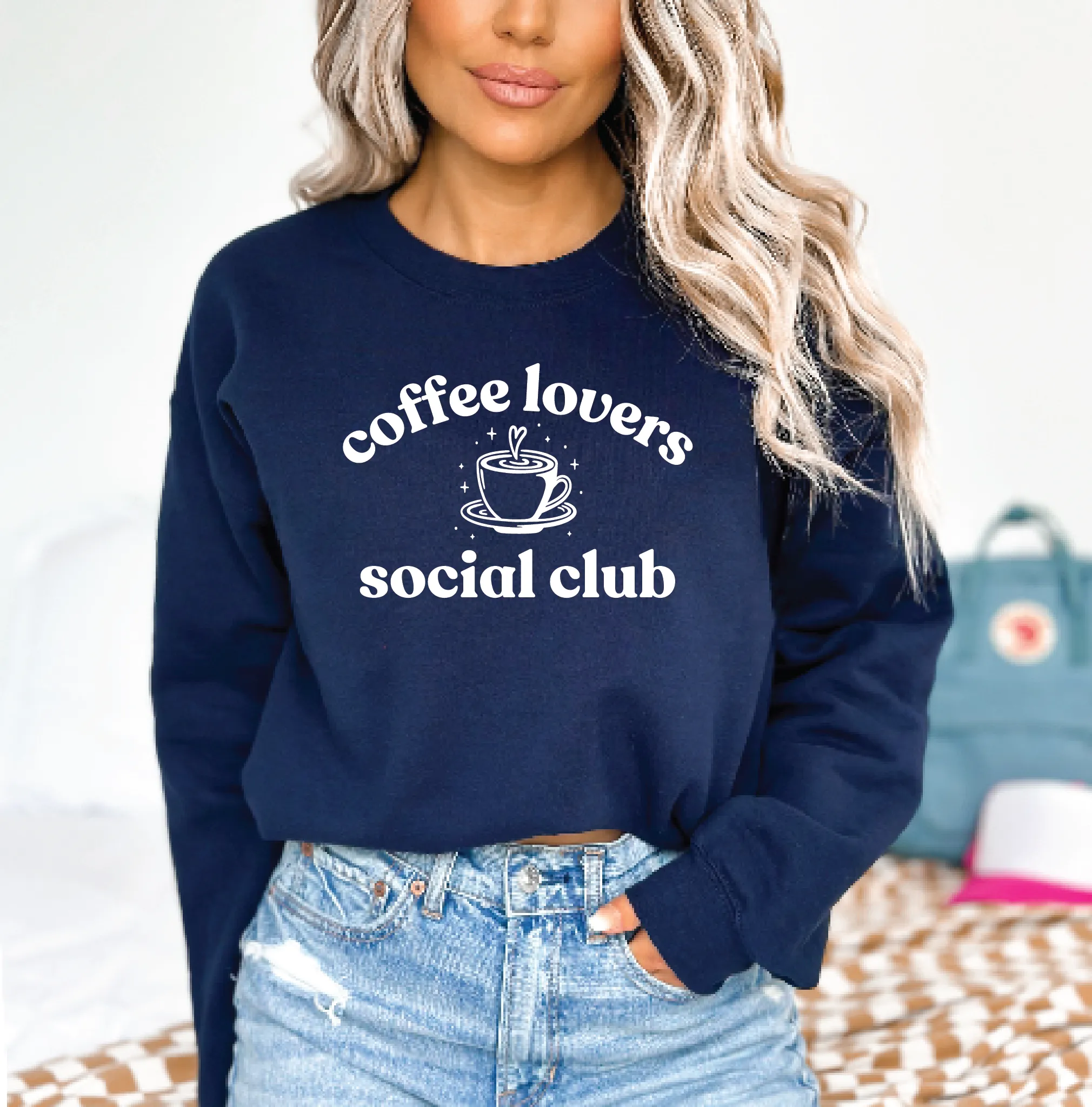 Coffee Lovers Social Club Classic Crew Neck Sweater