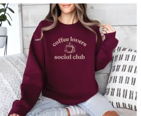 Coffee Lovers Social Club Classic Crew Neck Sweater