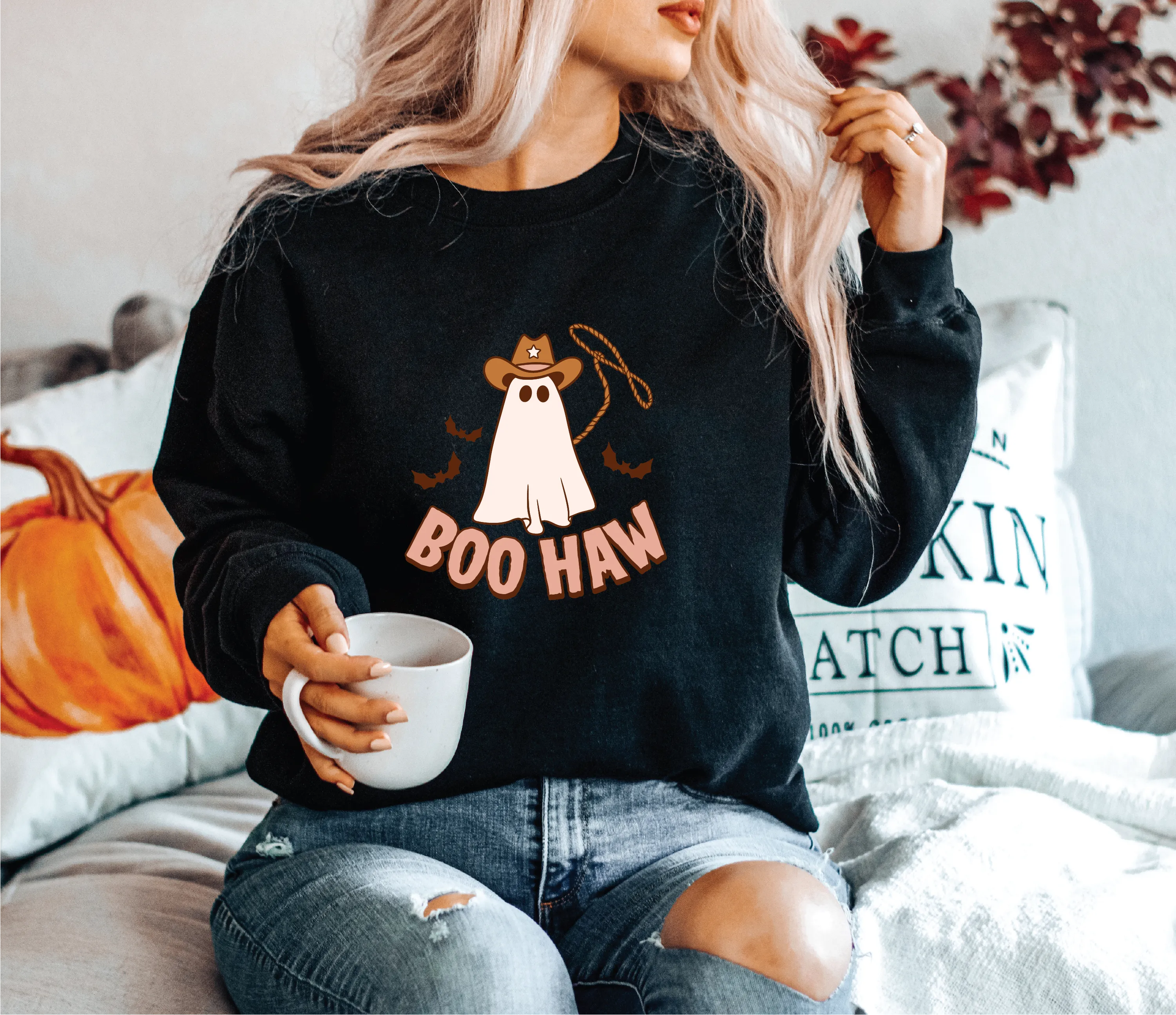 Cowboy Boo Haw Classic Sweater