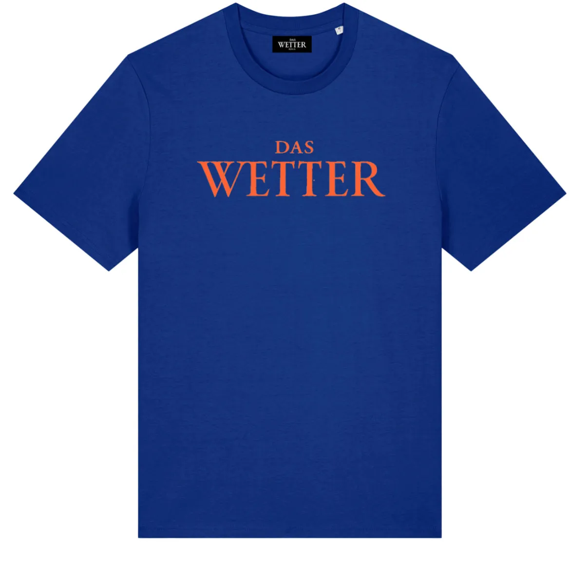 Das Wetter-Shirt »Classic« (Blau/ Orange)