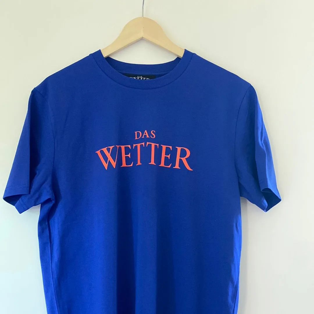 Das Wetter-Shirt »Classic« (Blau/ Orange)