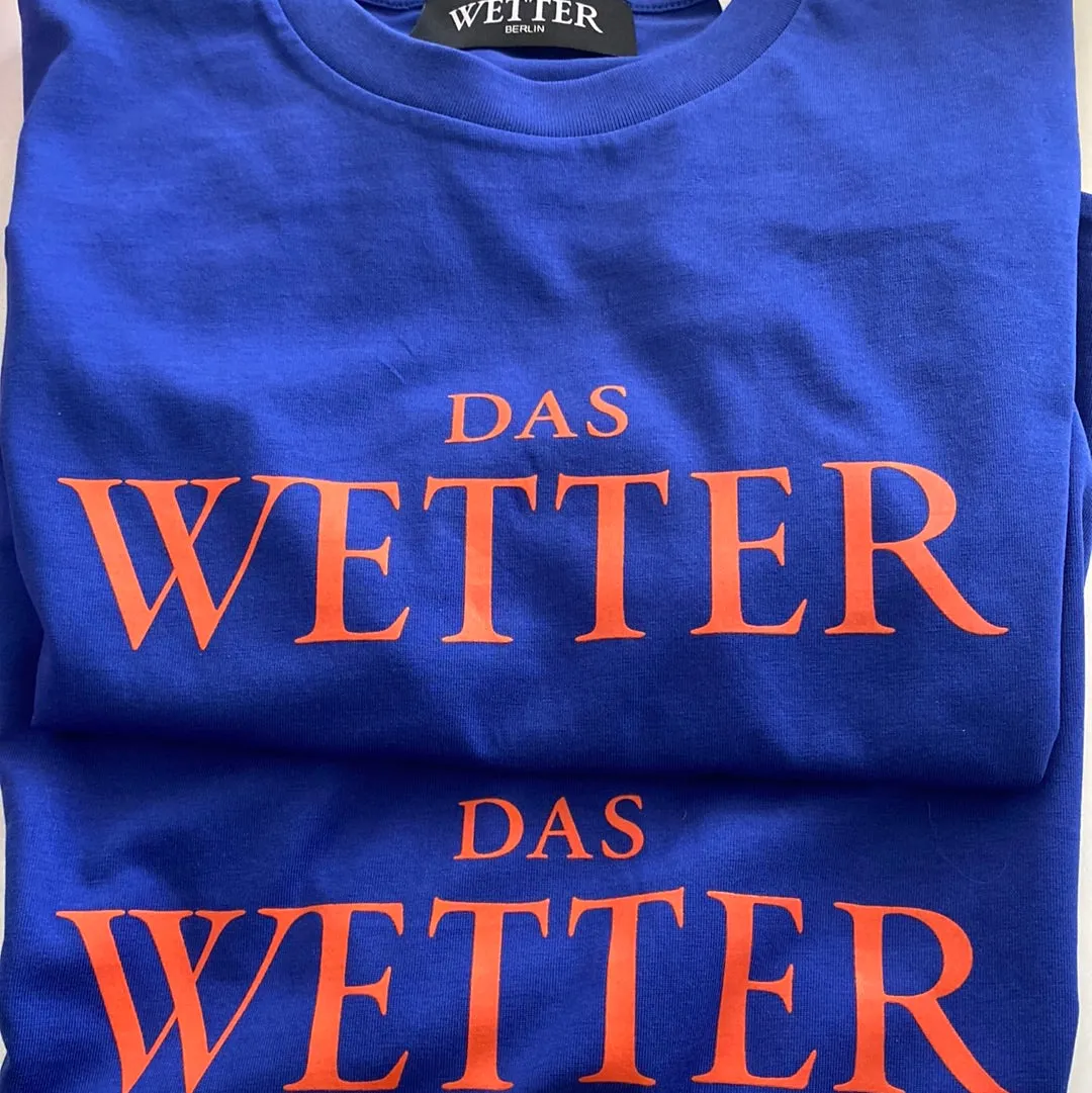 Das Wetter-Shirt »Classic« (Blau/ Orange)