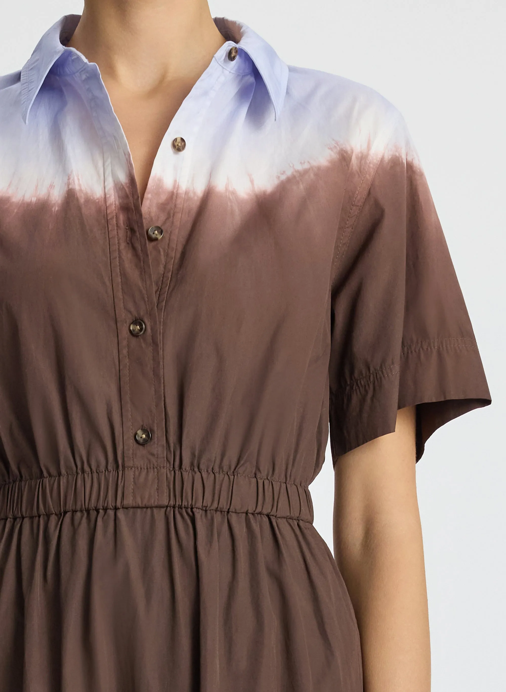 Demi Dip Dye Shirtdress