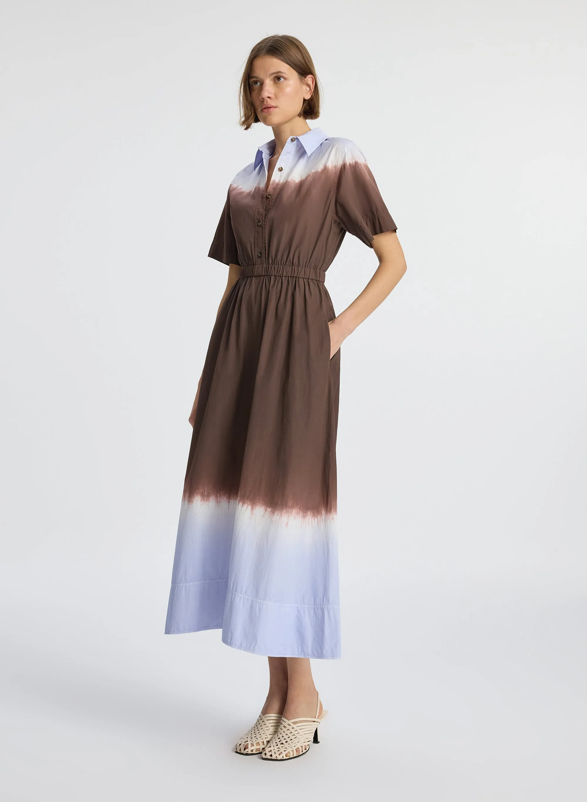 Demi Dip Dye Shirtdress