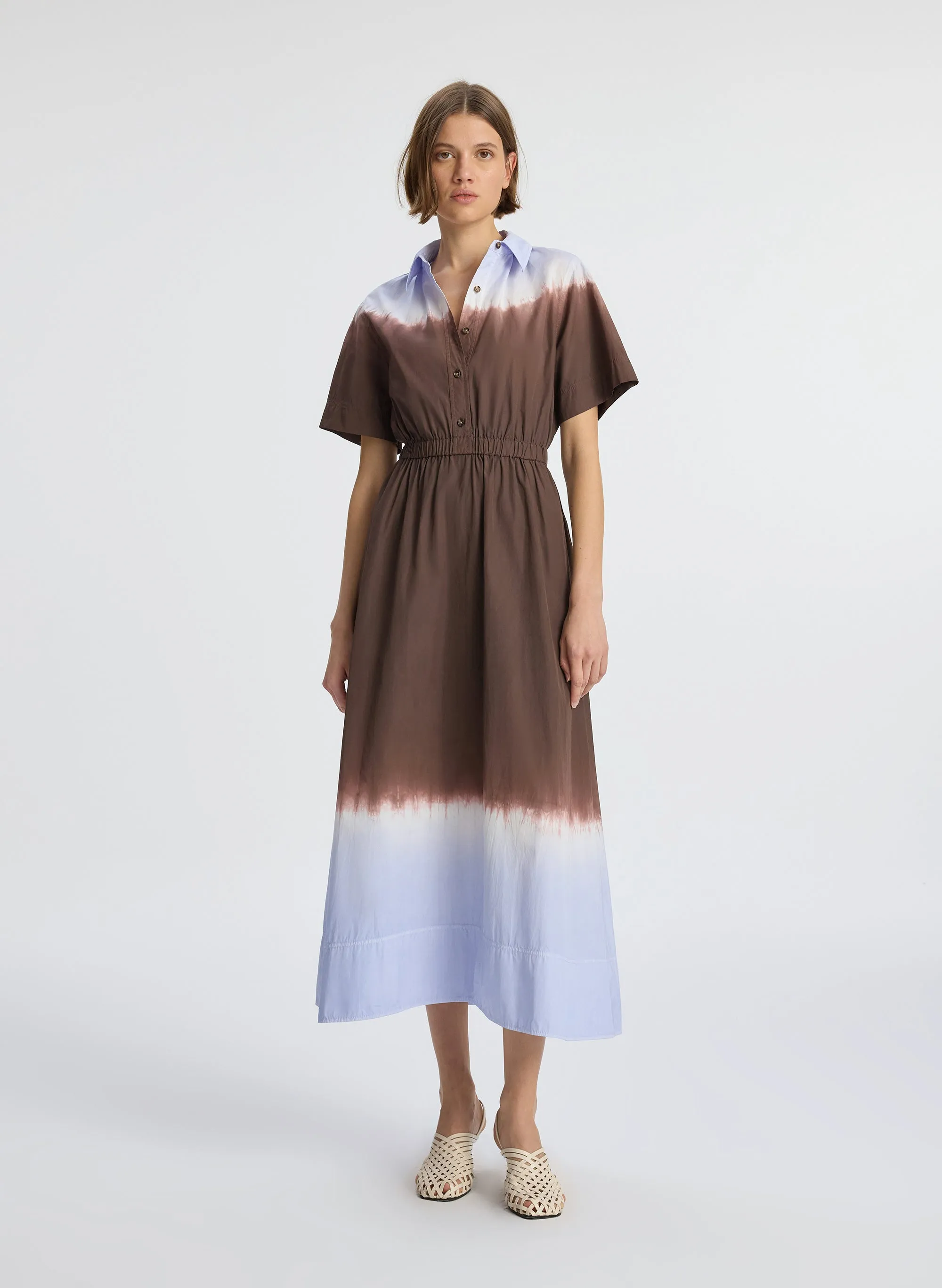 Demi Dip Dye Shirtdress