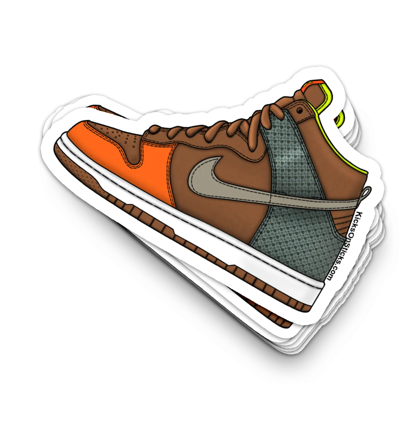 Dunk High "Orange Blaze" Sneaker Sticker