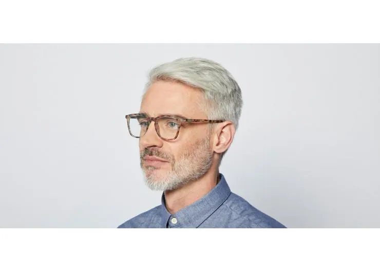 #E Reading Glasses (Blue Tortoise)