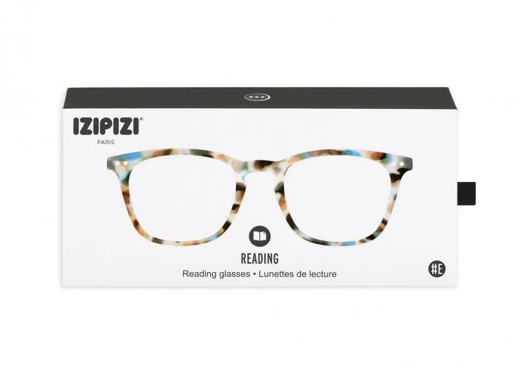 #E Reading Glasses (Blue Tortoise)